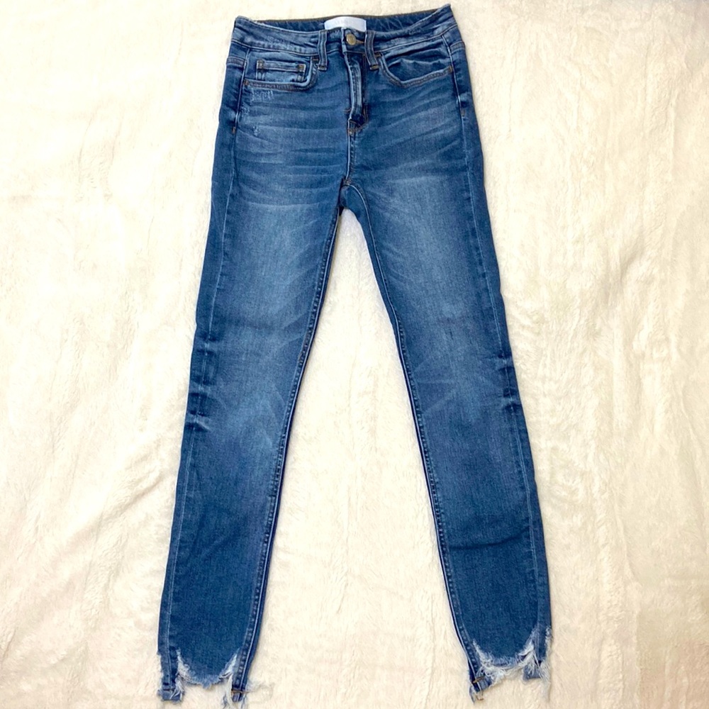 Blue Vervet Skinny Jeans, Size 25